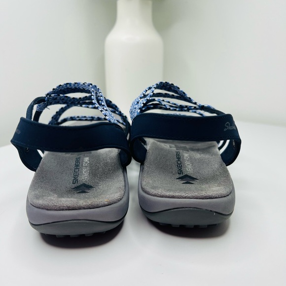 Skechers Blue and Black Strappy Sandals - Picture 4 of 6